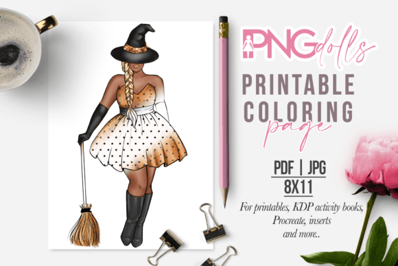 Download Halloween Coloring Adult Page - Premium Bundle