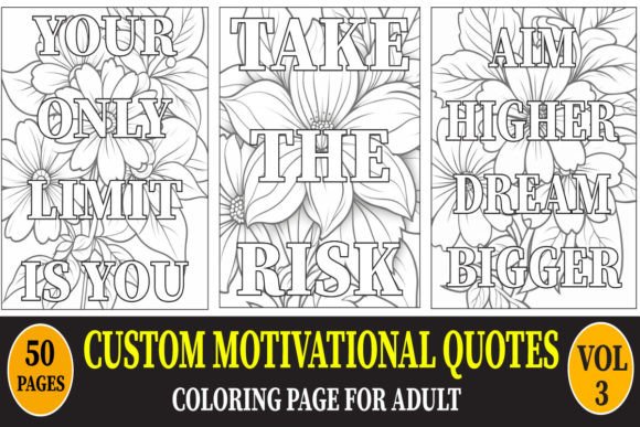 Download MOTIVATIONAL QUOTES COLORING PAGE VOL.3 - Quotes Collection