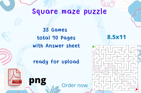 Download Square Mazes Activity Book - Premium Resources