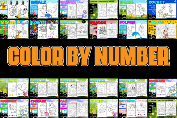 Download Color by Number Coloring Pages Bundle - Premium Resources
