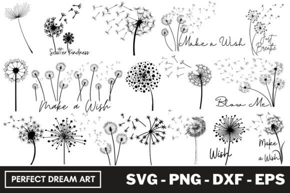 Download Dandelion Silhouette Bundles Outline - Bundle Collection