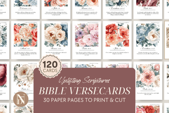 Download 120 Printable Scripture Cards Bundle - Bundle Collection