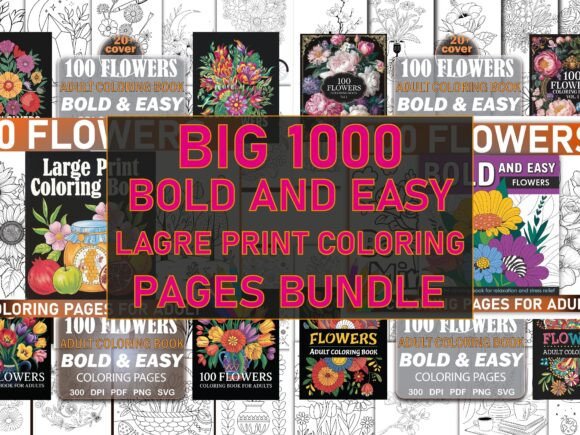 Download 1000+ Bold&amp; Easy Large Print Page Bundle - Bundle Collection