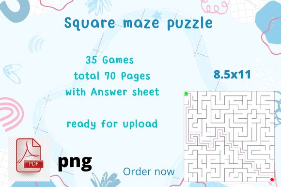 Download Square Mazes Activity Book - Premium Resources