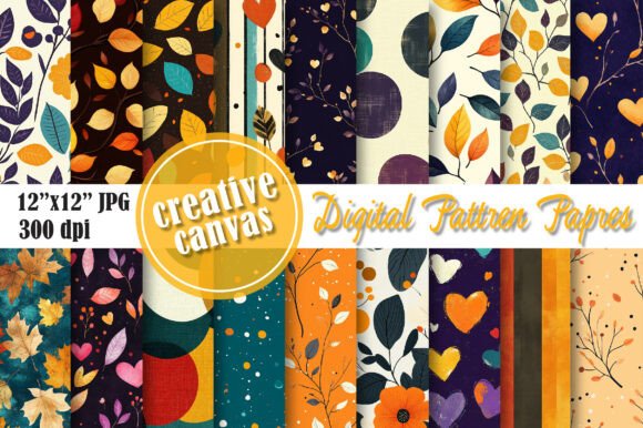 Download Autumn Digital Paper Bundle - Bundle Collection