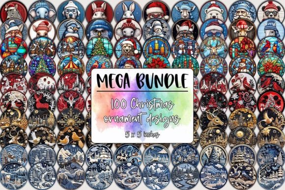 Download Christmas Ornaments Designs Mega Bundle - Bundle Collection