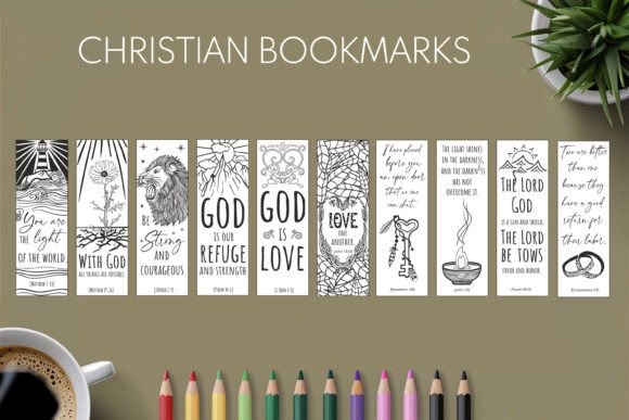 Download Bible Bookmarks Bundle, Christian - Bundle Collection