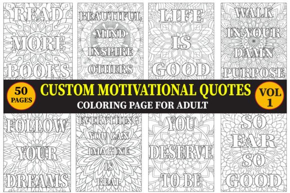 Download MOTIVATIONAL QUOTES COLORING PAGE VOL.1 - Quotes Collection