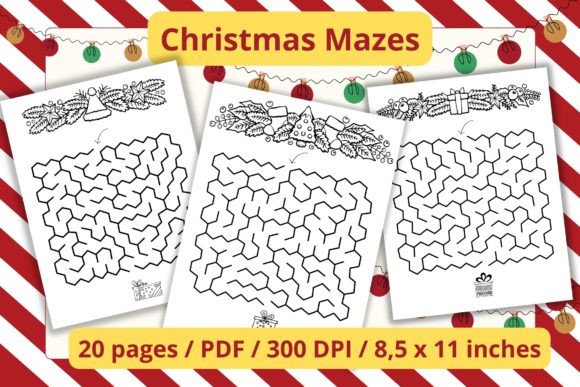 Download Merry Christmas Mazes Activity Book - Mazes activity book Collection