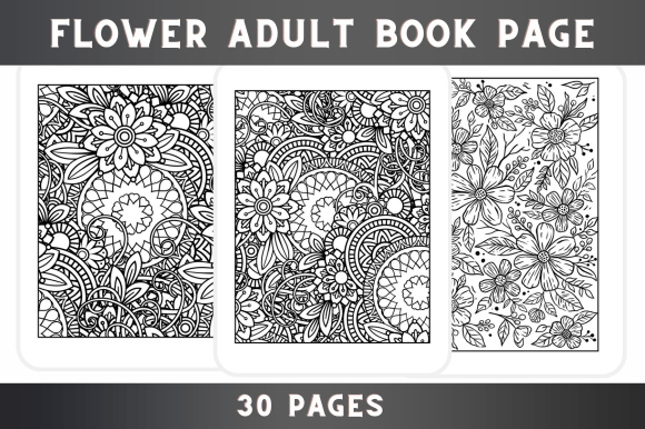 Download 30 Flower Adult Book Page - Adult book Collection