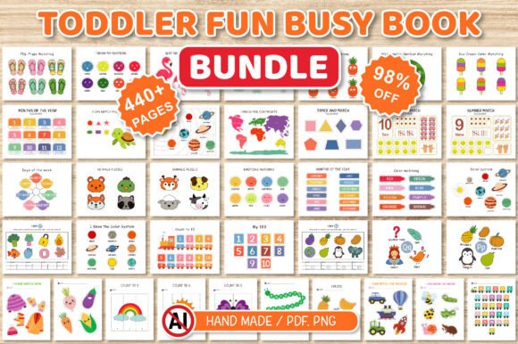 Download Toddler Fun Busy Book Bundle - Bundle Collection