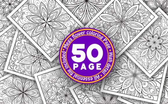 Download Mandala Flower Coloring Page KDP Bundle - Bundle Collection