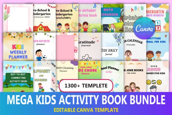 Download Mega Kids Activity Book Bundle - Bundle Collection