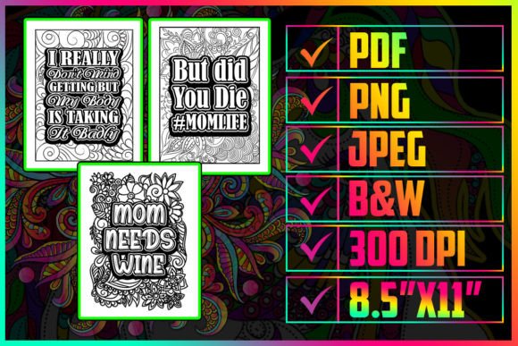 Download Funny Mom Quotes Coloring Pages for Adult - Quotes Collection