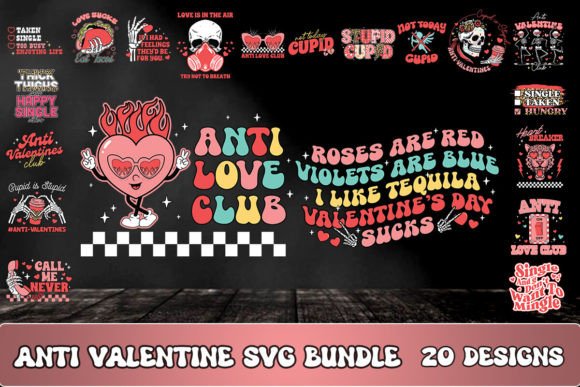 Download Anti Valentine SVG Bundle - Bundle Collection