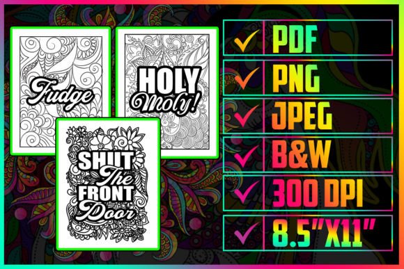 Download Teacher Swear Words Coloring Page Bundle - Bundle Collection