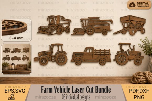 Download Farm Vehicle Laser Cut Bundle - Bundle Collection