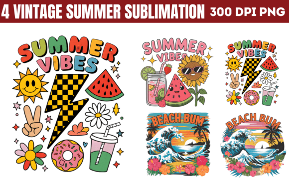 Download Vintage Summer Sublimation Bundle 1 - Bundle Collection