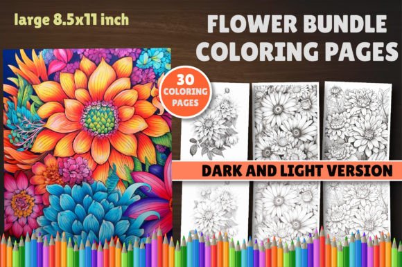 Download Flower Bundle Coloring Book - Bundle Collection