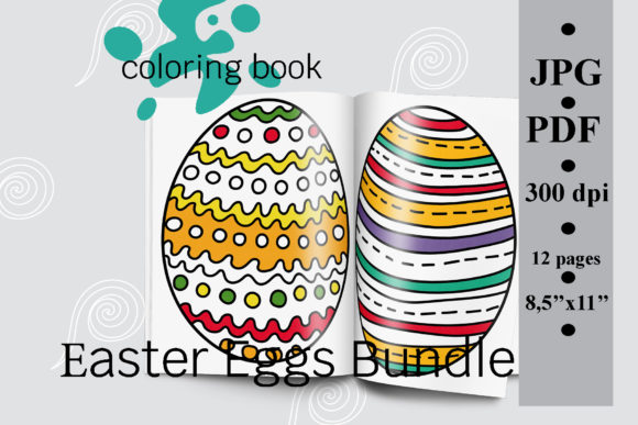 Download Easter Eggs Bundle Coloring Book - Bundle Collection