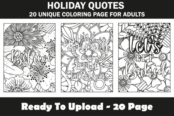 Download Holiday Quotes Coloring Book Interior - Quotes Collection