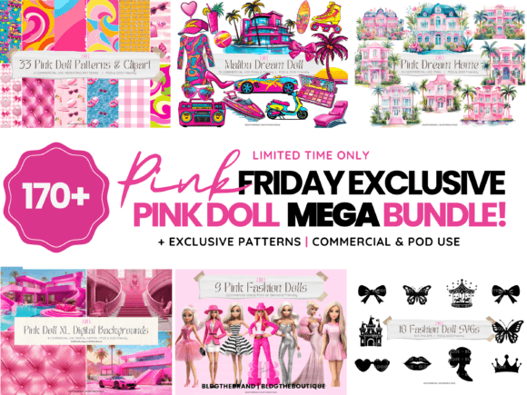 Download Pink Fashion Doll PNG Mega Bundle - Bundle Collection