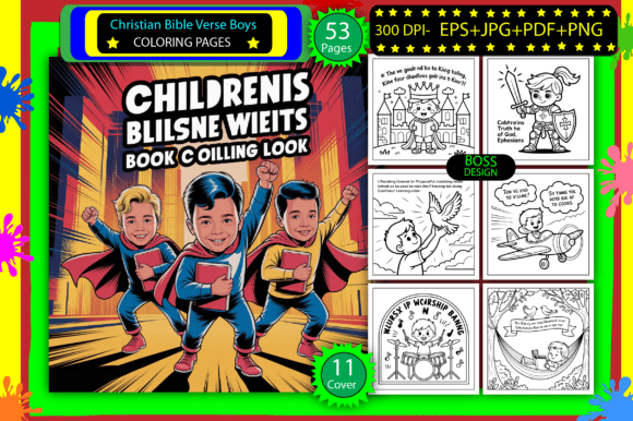 Download Christian Bible Verse Boys Coloring Page - Premium Resources