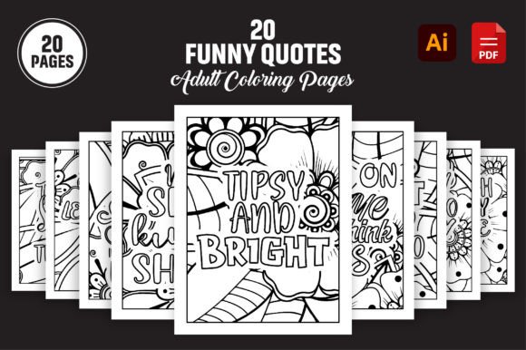 Download Funny Quotes Adult Coloring Book Pages - Quotes Collection