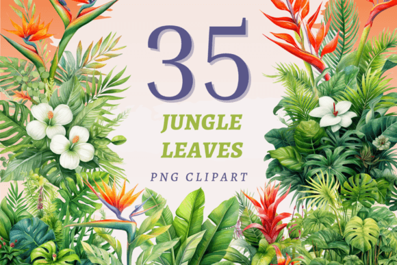 Download Jungle Leaves PNG Bundle - Bundle Collection