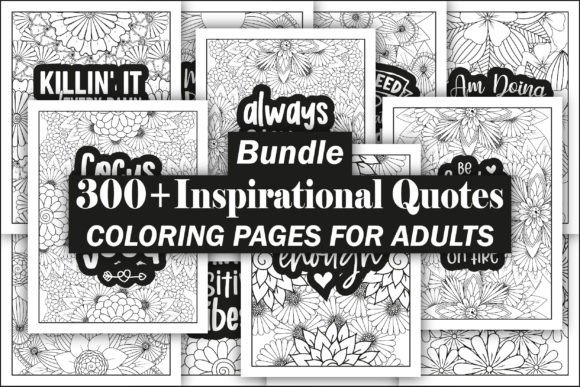 Download Inspirational Quotes Coloring Book Bundl - Quotes Collection