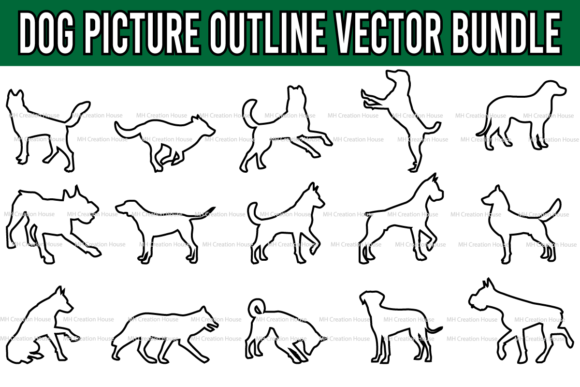 Download Dog Picture Outline Vector Bundle - Bundle Collection